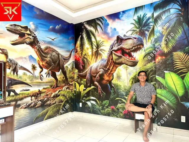 Gợi ý phòng ngủ đẹp bé trai khủng long đầy sáng tạo