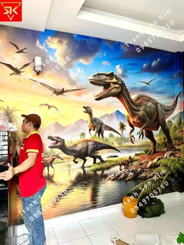 Gợi ý phòng ngủ đẹp bé trai khủng long đầy sáng tạo