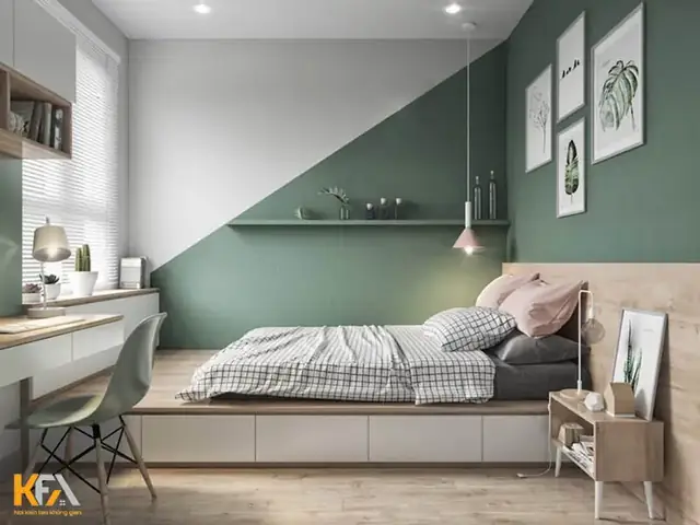 phòng ngủ đẹp cho nữ màu hồng