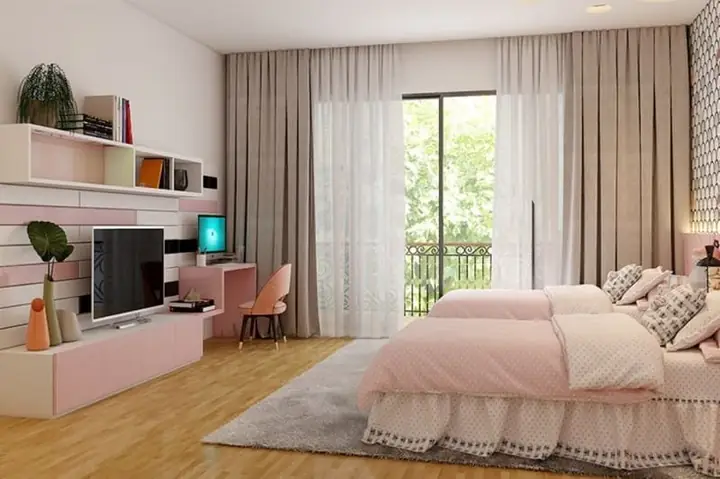 Thiết Kế Phòng Ngủ Gái Tuổi Teen: Giải Pháp Cho Không Gian Chung