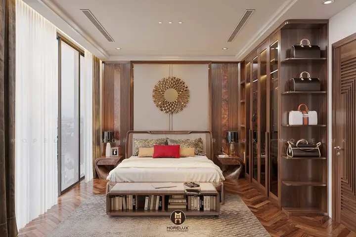 phòng ngủ gỗ óc chó phòng ngủ gỗ óc chó