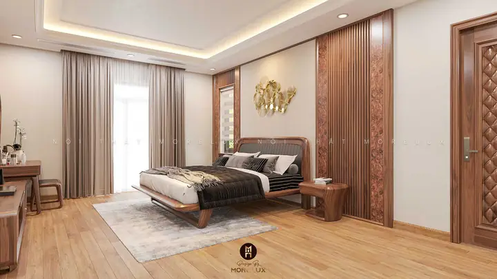phòng ngủ gỗ óc chó phòng ngủ gỗ óc chó