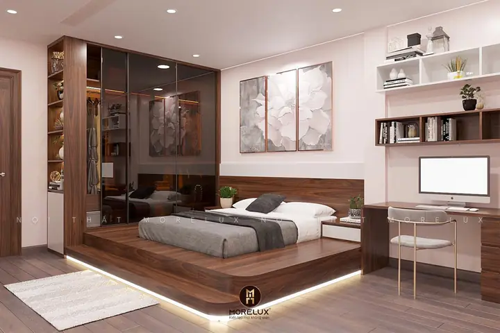phòng ngủ gỗ óc chó phòng ngủ gỗ óc chó