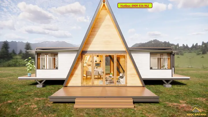 Bungalow Hình Tam Giác 3 Phòng Ngủ