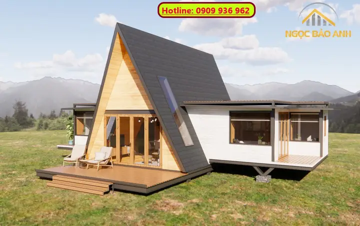 Bungalow Hình Tam Giác 3 Phòng Ngủ