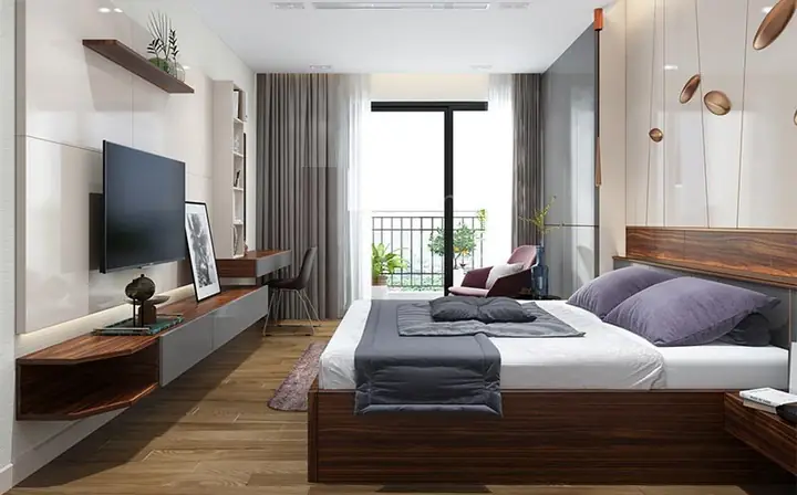 Các mẫu phòng ngủ khách sạn 4 sao đẹp sang trọng
