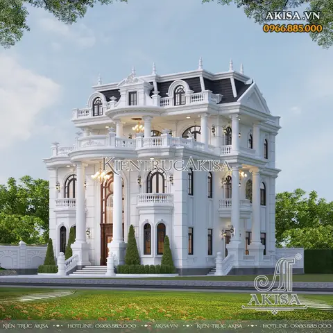 Thiết Kế Phòng Ngủ Kiến Trúc Tân Cổ Điển Đẹp và Sang Trọng