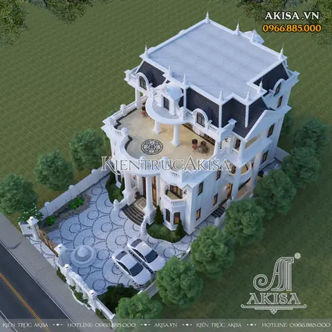 Thiết Kế Phòng Ngủ Kiến Trúc Tân Cổ Điển Đẹp và Sang Trọng
