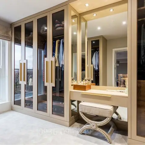 3. Một vài mẫu phòng thay đồ liền với phòng ngủ đẹp