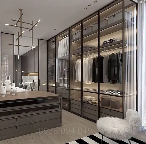 3. Một vài mẫu phòng thay đồ liền với phòng ngủ đẹp