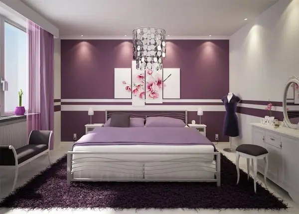Thiết kế phòng ngủ màu tím than đẹp: Những điều cần biết