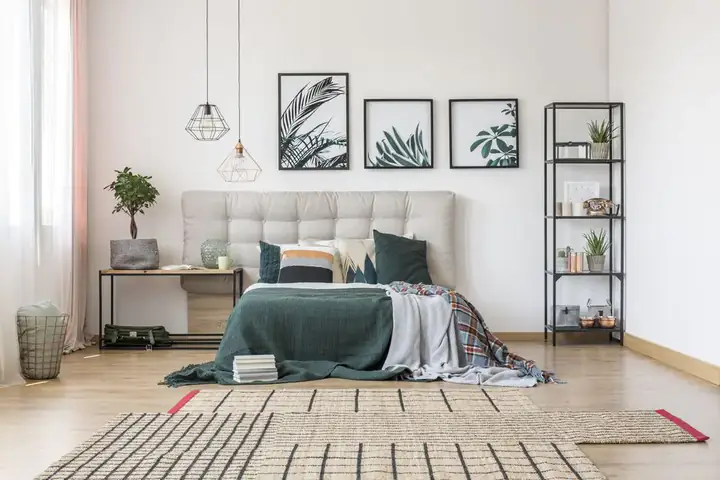 phòng ngủ màu trắng đẹp