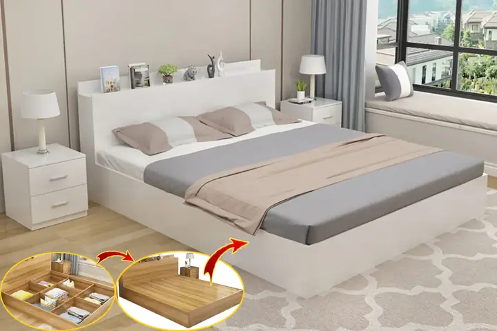 phòng ngủ màu trắng đẹp
