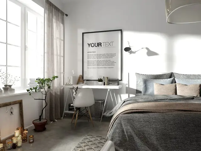 phòng ngủ màu trắng đẹp