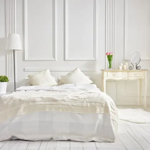 phòng ngủ màu trắng đẹp