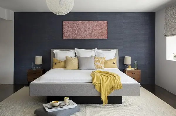 Hướng dẫn trang trí phòng ngủ màu xám vàng tinh tế