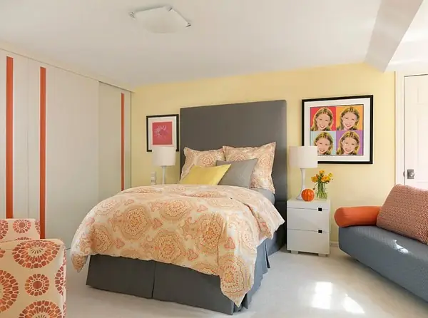 Hướng dẫn trang trí phòng ngủ màu xám vàng tinh tế