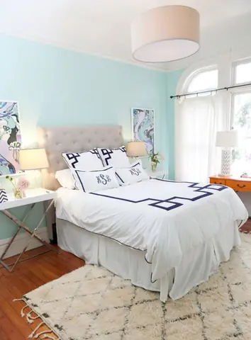 Phòng Ngủ Màu Xanh Lam Ngọc: Hướng Dẫn Thiết Kế & Phối Màu Độc Đáo