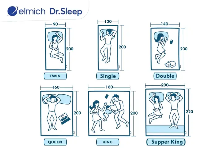 Cách bố trí phòng ngủ ngang 2m chỉ để nệm ngủ tiện nghi