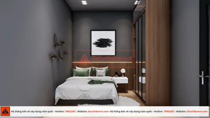 Hướng dẫn thiết kế phòng ngủ nhà 2 lầu 20m2 hiệu quả