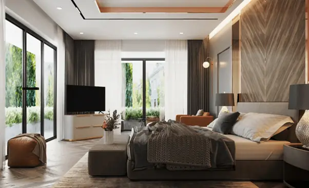 Thiết kế nội thất phòng ngủ nhà cấp 4 hiện đại Thiết kế nội thất phòng ngủ nhà cấp 4 hiện đại