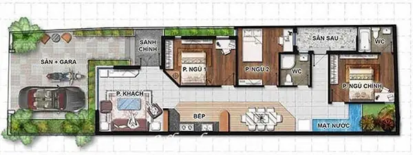 Tối ưu không gian: Hướng dẫn thiết kế phòng ngủ nhà ống 3 tầng Tối ưu không gian: Hướng dẫn thiết kế phòng ngủ nhà ống 3 tầng