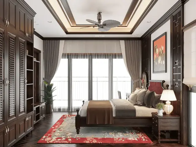 phòng ngủ phong cách indochine phòng ngủ phong cách indochine