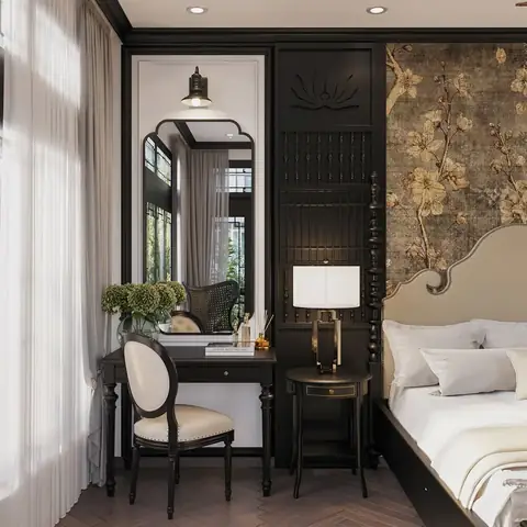 phòng ngủ phong cách indochine phòng ngủ phong cách indochine