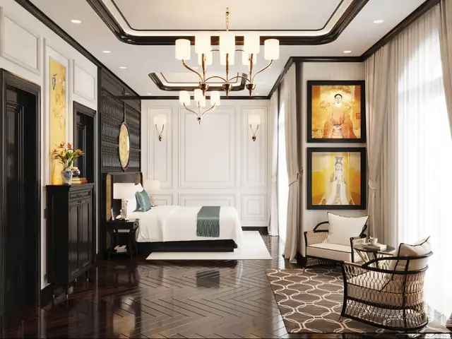 phòng ngủ phong cách indochine phòng ngủ phong cách indochine