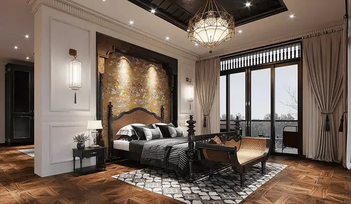 phòng ngủ phong cách indochine phòng ngủ phong cách indochine