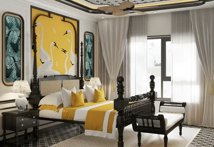 phòng ngủ phong cách indochine phòng ngủ phong cách indochine