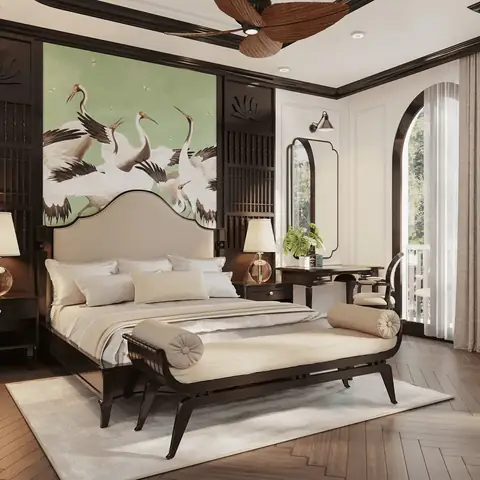 phòng ngủ phong cách indochine phòng ngủ phong cách indochine