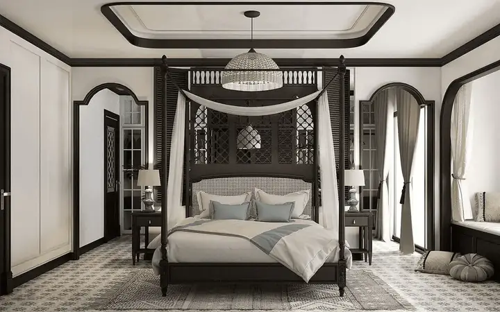 phòng ngủ phong cách indochine phòng ngủ phong cách indochine