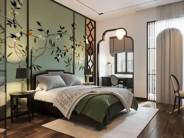 phòng ngủ phong cách indochine phòng ngủ phong cách indochine