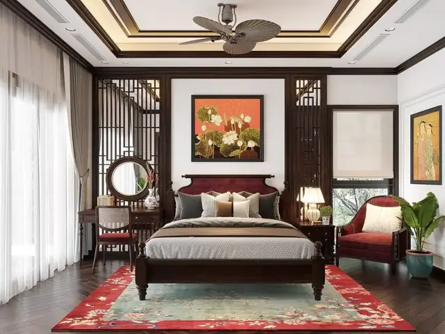 phòng ngủ phong cách indochine phòng ngủ phong cách indochine