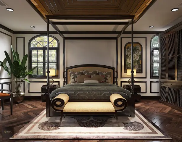 phòng ngủ phong cách indochine phòng ngủ phong cách indochine