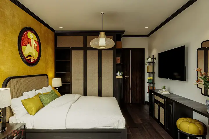 phòng ngủ phong cách indochine phòng ngủ phong cách indochine