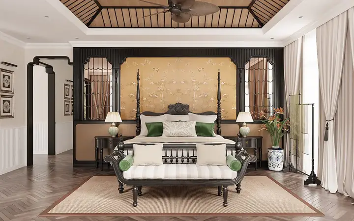 phòng ngủ phong cách indochine phòng ngủ phong cách indochine