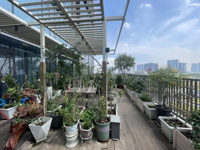 Thiết Kế Phòng Ngủ Ra Sân Vườn Chung Cư Đẹp & Tiện Nghi