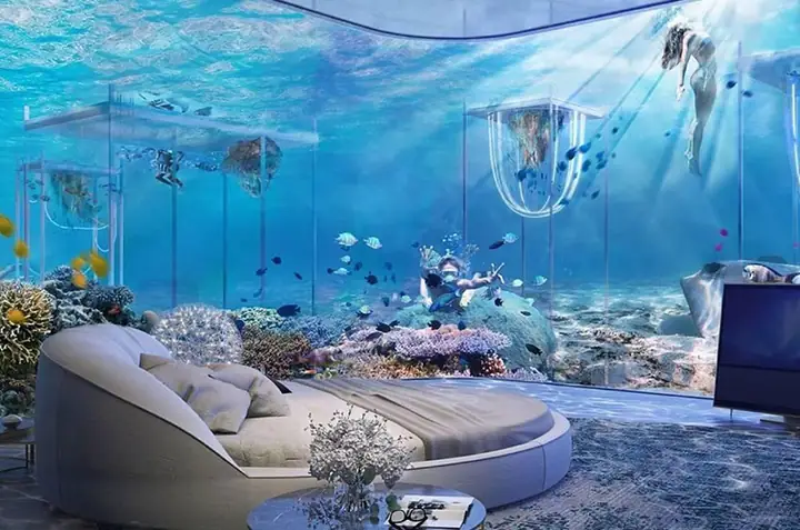 Phòng ngủ đẹp nhất thế giới dưới lòng đại dương