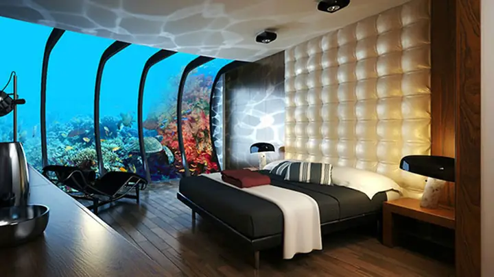 Phòng ngủ đẹp nhất thế giới dưới lòng đại dương
