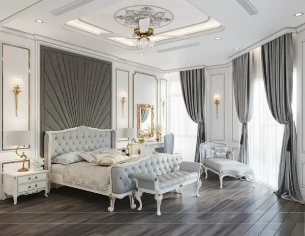 Thiết Kế Phòng Ngủ Tân Cổ Điển Màu Ghi: Phong Cách & Hướng Dẫn Thiết Kế Phòng Ngủ Tân Cổ Điển Màu Ghi: Phong Cách & Hướng Dẫn