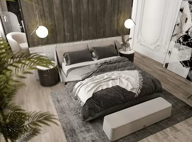 Thiết Kế Phòng Ngủ Tân Cổ Điển Tím: Tinh Hoa Lãng Mạn