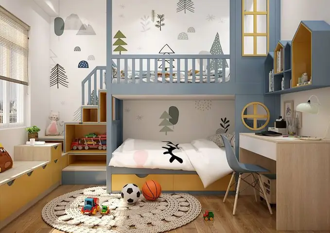 Thiết kế phòng ngủ tiện ích cho bé: 9 lời khuyên vàng