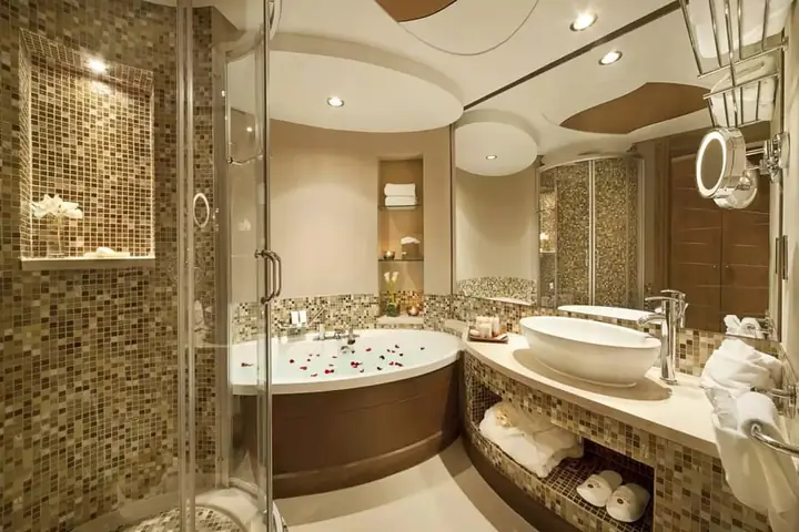 Tiêu chuẩn nhà tắm trong phòng ngủ khách sạn 5 sao Tiêu chuẩn nhà tắm trong phòng ngủ khách sạn 5 sao