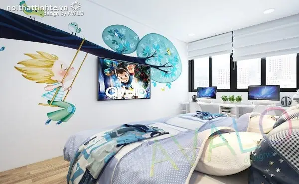 Phòng Ngủ Trẻ Con Avalo: Thiết Kế Hiện Đại Cho Không Gian Bé Yêu