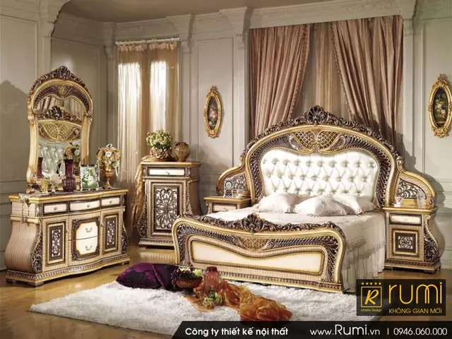 Tham khảo mẫu nội thất phòng ngủ Cổ điển & Tân cổ điển