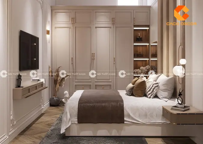 phòng ngủ vợ chồng 10m2