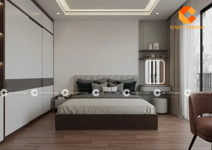 phòng ngủ vợ chồng 10m2