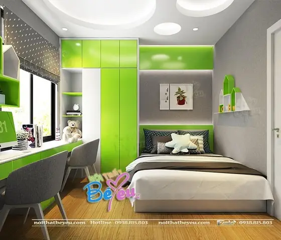 Phòng ngủ xanh non lá chuối: Ý tưởng và phong cách thiết kế Phòng ngủ xanh non lá chuối: Ý tưởng và phong cách thiết kế